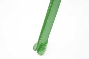 Vntg MCM Aluminum Metal Christmas <b>Tree</b> Stand Green 3 Leg Feather Aluminum <b>Tree</b>? - Product Image 2