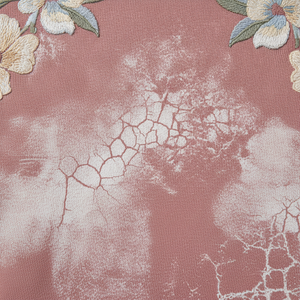 Sweat-shirt à capuche oversize imprimé floral unisexe en coton tricoté décontracté pour le printemps - Product Image 5