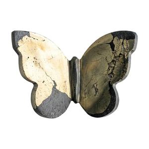 Mariposa de cristal de alta calidad con alas de pirita y piedra curativa, mariposa tallada en 3D y decoración para el hogar, mayorista - Product Image 1