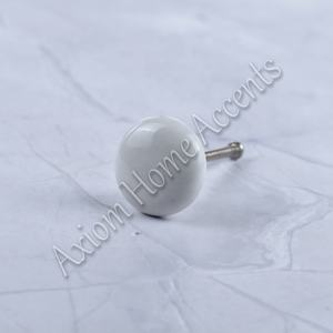 Perillas de cerámica con acabado brillante modernas hechas a mano para muebles de dormitorio y cocina por Axiom Home Accents - Product Image 3