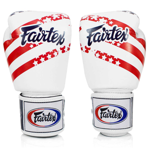 Guantes de Boxeo Fairtex con Diseño de la Bandera Americana, Guantes de Kickboxing Profesionales para Entrenamiento, Cuero PU, Boxeo - Product Image 5
