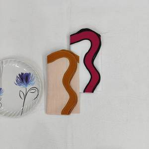 ชุดของขวัญวันพ่อชุดผ้าเช็ดปากปักผ้าลินินลายหอยพัดคู่และผ้าลินินลายคลื่น - Product Image 1