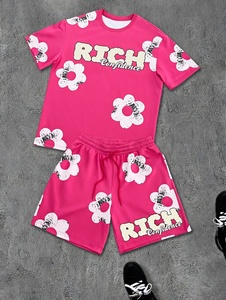 High Quality Men's 100% Cotton Casual Shirt Shorts 2-Piece Set Lightweight Quick-Dry Summer Customized Logo Printing - Product Image 4