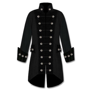 Ropa de Estilo Francés, Vestido Napoleónico, Uniforme de Coronel de Caza, Chaqueta Remodelada a Precios Económicos con Decoración de Botones - Product Image 3