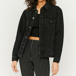 Chaqueta Vaquera Clásica para Mujer, con Botones, Corte Holgado, Casual, Elegante, Ecológica, Personalizable, para Otoño/Invierno, Color Caramelo - Product Image 3