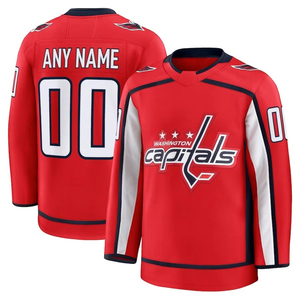 Maillot de hockey sur glace personnalisé à manches longues, chemise de sport athlétique avec logo, nom et numéro - Product Image 4