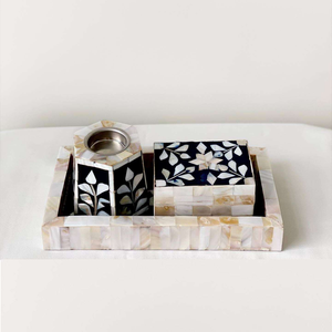 Ensemble de brûleurs à bakhoor en nacre exquis pour les maisons arabes, brûleur d'encens tendance de haute qualité pour la décoration du salon - Product Image 2