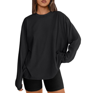 T-shirts respirants pour femmes à bas prix, vêtements pour adultes, t-shirts à manches longues pour femmes, disponibles en stock, nouvelle qualité supérieure avec OEM - Product Image 1