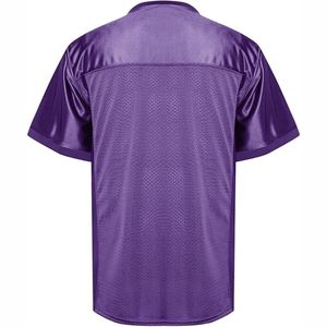 Customizable Breathable Mesh American <b>Football</b> Rugby Jersey Quick Drying Sportswear Plus <b>Size</b> with Short Sleeves - Product Image 3