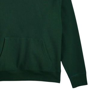 Sweat-shirt à capuche en molleton coupe décontractée, couleur vert forêt, en mélange de coton doux, pull à capuche décontracté, chaud, unisexe, streetwear - Product Image 4