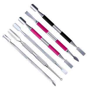 Empujador de cutículas de doble punta con agarre cómodo Empujador de cutículas de calidad de salón para manicura casera Ecológico - Product Image 1