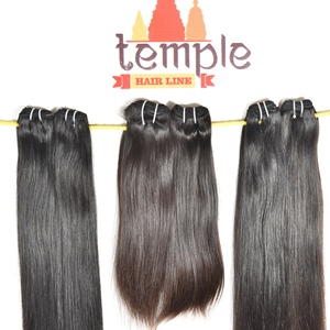 Indian Remy Virgin Human Hair Deep Wave Machine Double Weft Bulk 100g Chemical Free Single Drawn Ends Extensions <b>Polybag</b> - Product Image 2