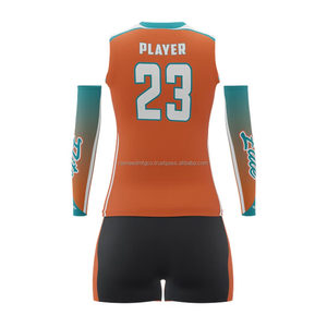 Custom <b>Volleyball</b> Uniform <b>Set</b> For Women & Men Team Jersey Shorts Breathable Spandex Fabric Quick Dry OEM Sportswear - Product Image 6