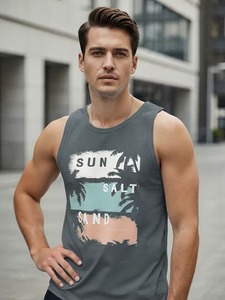 เสื้อกล้ามผ้าฝ้ายนุ่มพิเศษสำหรับผู้ชายเสื้อกล้ามสำหรับใส่ทุกวันใส่ในยิม - Product Image 4