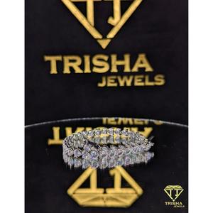Pulsera de tenis de moissanita VVS con corte clásico de corazón premium en plata de ley 925, joyería hip hop de Trisha Jewels - Product Image 5