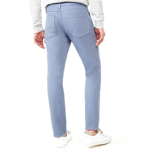 Custom <b>Elastic</b> Denim <b>Jeans</b> for Men Slim Fit Casual Solid Mid <b>Waist</b> Comfortable Outdoor Pencil Pants Style - Product Image 6