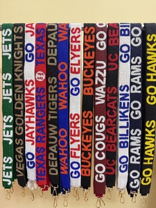 High Quality Fashion Team Chant <b>Straps</b> Football Fan Accessories Customized Size & Logo Beaded Purse <b>Straps</b> for College Sports - Product Image 4