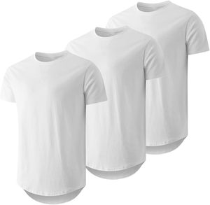 Camiseta Básica de Cuello Redondo para Hombre, Mezcla de Algodón Suave, Manga Corta, Ligera, Transpirable, Informal, para Uso Diario, Corte Ajustado, ODM - Product Image 1