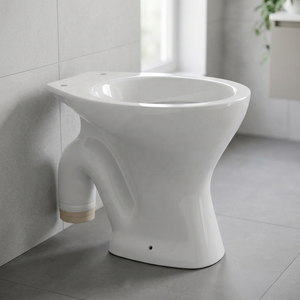 Ensemble de toilettes de luxe EWC de style européen en céramique verte, à poser au sol, avec chasse d'eau cyclonique à double débit et finition diamant - Product Image 2