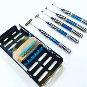 ชุดเครื่องมือผ่าตัดทางทันตกรรมแบบ Periotome สีน้ำเงิน ด้ามจับแบบมีลายขัด สแตนเลสสตีล คลาส I ได้รับการรับรองมาตรฐาน CE ยี่ห้อ Shuja Surgico - Product Image 5