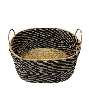 ตะกร้าเก็บของทรงรีจากผักตบชวา ขนาด S หรูหราและเป็นมิตรกับสิ่งแวดล้อม - Product Image 1