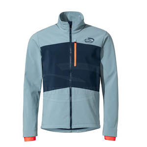 Chaqueta Softshell para hombre de color contrastante Chaqueta Softshell para hombre a prueba de viento Chaqueta Softshell hecha en fábrica - Product Image 1