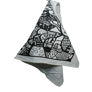 Serviette de cuisine carrée personnalisée avec logo imprimé, hypoallergénique, écologique, jetable, séchage rapide, haute absorption, 100% coton - Product Image 3