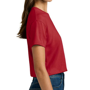 Camiseta Deportiva Corta para Mujer con Etiqueta Personalizada, Camiseta Deportiva Corta de Verano con Cuello Redondo que Absorbe la Humedad, Venta al por Mayor - Product Image 6