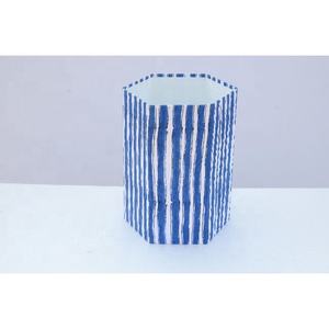 New Arrival Handmade Floral Print Waste Paper <b>Bin</b> PP Material Dustbin for Outdoor Use Floral Printed Card Board Trash Can - Product Image 1