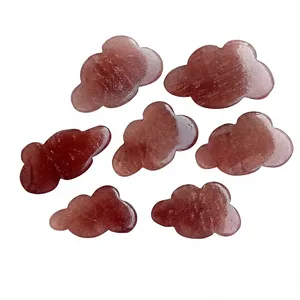 Cuarzo rojo fresa súper intenso tallado en forma de nube, piedra preciosa de cristal, cristal de nube, decoración del hogar, mayorista de nubes talladas - Product Image 5