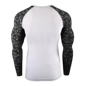 Camiseta Deportiva de Manga Larga para Hombre, de Alta Elasticidad, para Natación, Surf, Gimnasio, Entrenamiento, Pedido al por Mayor - Product Image 3