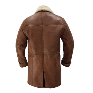 Wholesale Men Genuine Premium Leather Slim Fit Biker Style Winter Fashion Motorcycle <b>Jacket</b> Windproof <b>Waterproof</b> Sheep Stand - Product Image 2