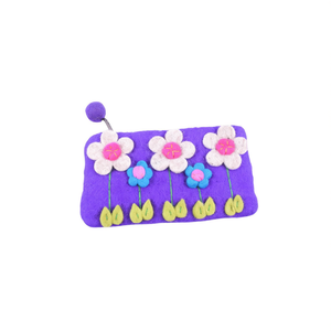 Pochette élégante en feutre pour femme avec motif tournesol - Product Image 2