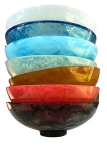 Luxury Eco-Friendly Resin Polished Serving Bowl Platter Handmade Dishwasher Safe Customized Color for Party Use Modern European - Product Image 3