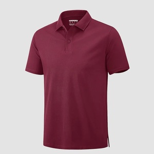 Men's <b>Maroon</b> Short Sleeve for Shirt Canvas Fabric Quick Dry Breathable Casual Regular Fit Button Design Solid Color Nonwoven - Product Image 1