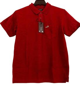 Polo exclusivo de manga corta para hombre, camisa masculina de color sólido con diseño de exportación, con contraste personalizado - Product Image 1