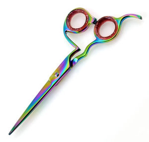 Tijeras de Barbero Profesionales de Acero Inoxidable para Diestros, Punta Afilada, Mango Mediano Ligero, 32 Dientes, para Cortar el Cabello - Product Image 4