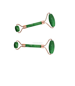 High Grade Green Jade <b>Crystal</b> Gemstone Face Massage Rollers Wholesale Price Facial Tool Jade Massage Roller in Bulk - Product Image 1