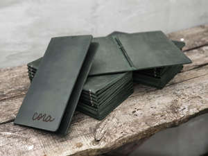 Porta Menús Profesional de Cuero Genuino de Lujo, Plegable, a Prueba de Olores, para Restaurante, Cafetería, Hotel LMC-0088 - Product Image 5