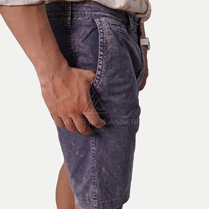 Pantalones Cortos para Hombre a Precio Razonable, Diseño de Color Sólido, Personaliza tu Propio Logotipo, Cómodos, Lavado Ácido - Product Image 5