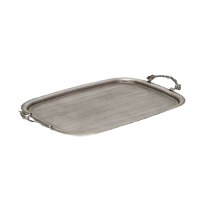 Elegant Quality Metal Serving Tray Hot Selling Metal Handle Home Decor Handmade Unique Design Nickel Plated Party Dining Tables - Product Image 2