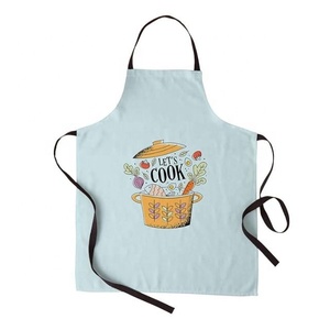 2024 cuisson la plus abordable est faite d'amour comestible coton lin cuisine unisexe dîner cuisine bavoir chasuble nettoyage tabliers - Product Image 3