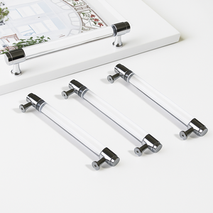 Tiradores Modernos de Aluminio y Acrílico Transparente para Gabinetes, con Diseño Sostenible y Duradero, para Cocina, Baño, Armario y Cajones - Product Image 2