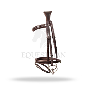 บังเหียนแบบ COMFORT FLASH ขนาดมาตรฐานสำหรับขี่ม้าแบบอังกฤษ เพื่อความสบายและการควบคุมของม้า - Product Image 4