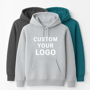 Vente en gros Pull uni pastel Sweats à capuche et sweatshirts brodés en 3D personnalisés pour garçons Unisexe - Product Image 3