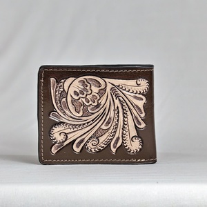 Cartera de Cuero Genuino para Hombre Walla India's Premium, Cierre Abierto, Corta, Hecha a Mano, Multifuncional - Product Image 2