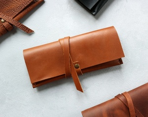 Crunch Da kính cuộn Kính mắt trường hợp Buff ẩn da chủ quang học biểu tượng tùy chỉnh phong cách cổ điển da Kính mát chủ - Product Image 3