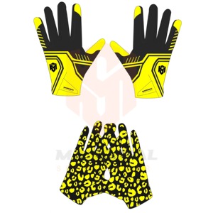 Gants de football américain durables les plus vendus, avec logo personnalisé, antidérapants, adhérence collante, doigts entiers, poignets réglables - Product Image 4