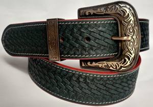 Cinturones de Cuero Hechos a Mano con Cuentas y Grabados, con Hebilla de Cobre, Estilo Casual, Todas las Tallas - Product Image 4