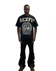 2026 DTG Printed Plus Size T Shirt For Men's Oversized Heavyweight T-Shirts 100% Cotton O-Neck Shirt Summer <b>Clothes</b> t Shirts - Product Image 1